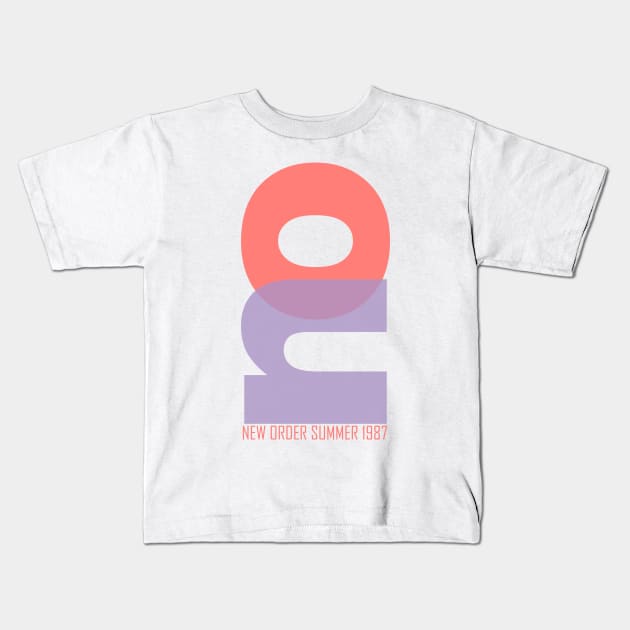 New Order Summer 1987 Kids T-Shirt by DekkenCroud